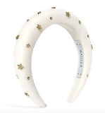 Tiara Acolchoada Stardust Off-White Matilda Headpieces
