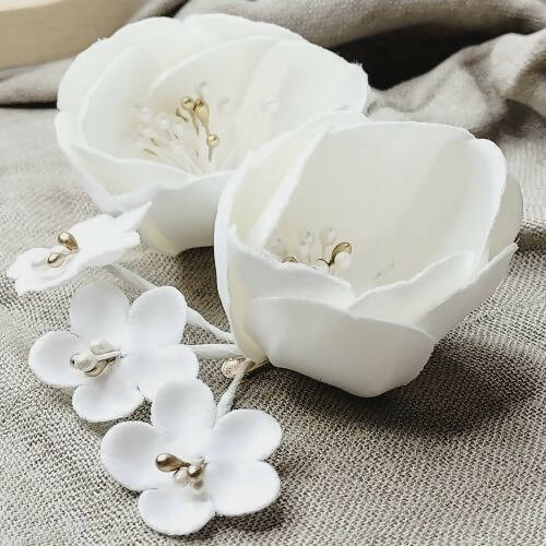 Par de Flores de Noiva White Dream