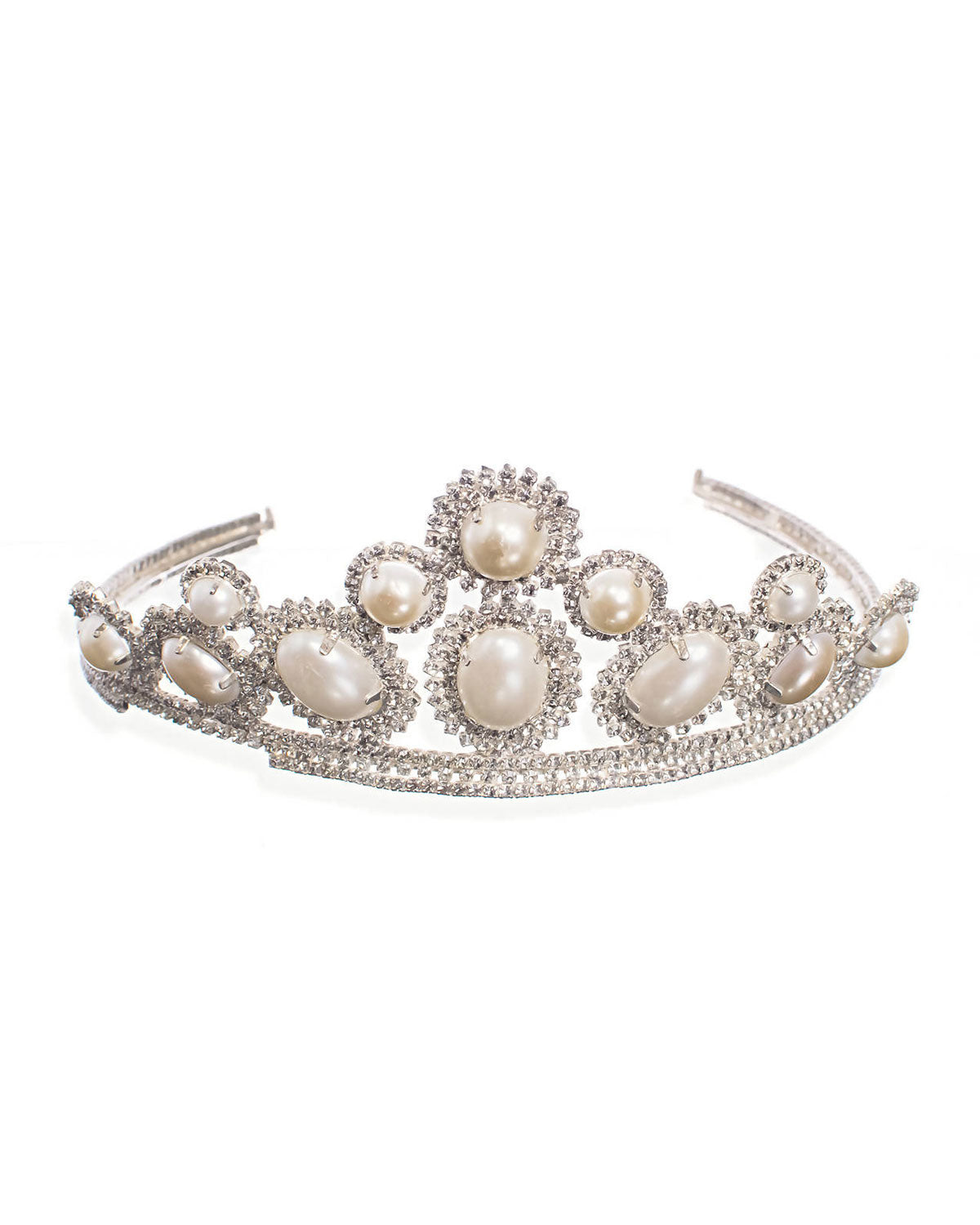Coroa de noiva com pérola - Diana