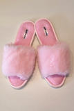 Pantufa de pelúcia Rosa Bebê Punto Giallo