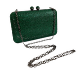 Bolsa de Festa Clutch Pedraria Verde