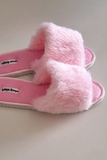 Pantufa de pelúcia Rosa Bebê