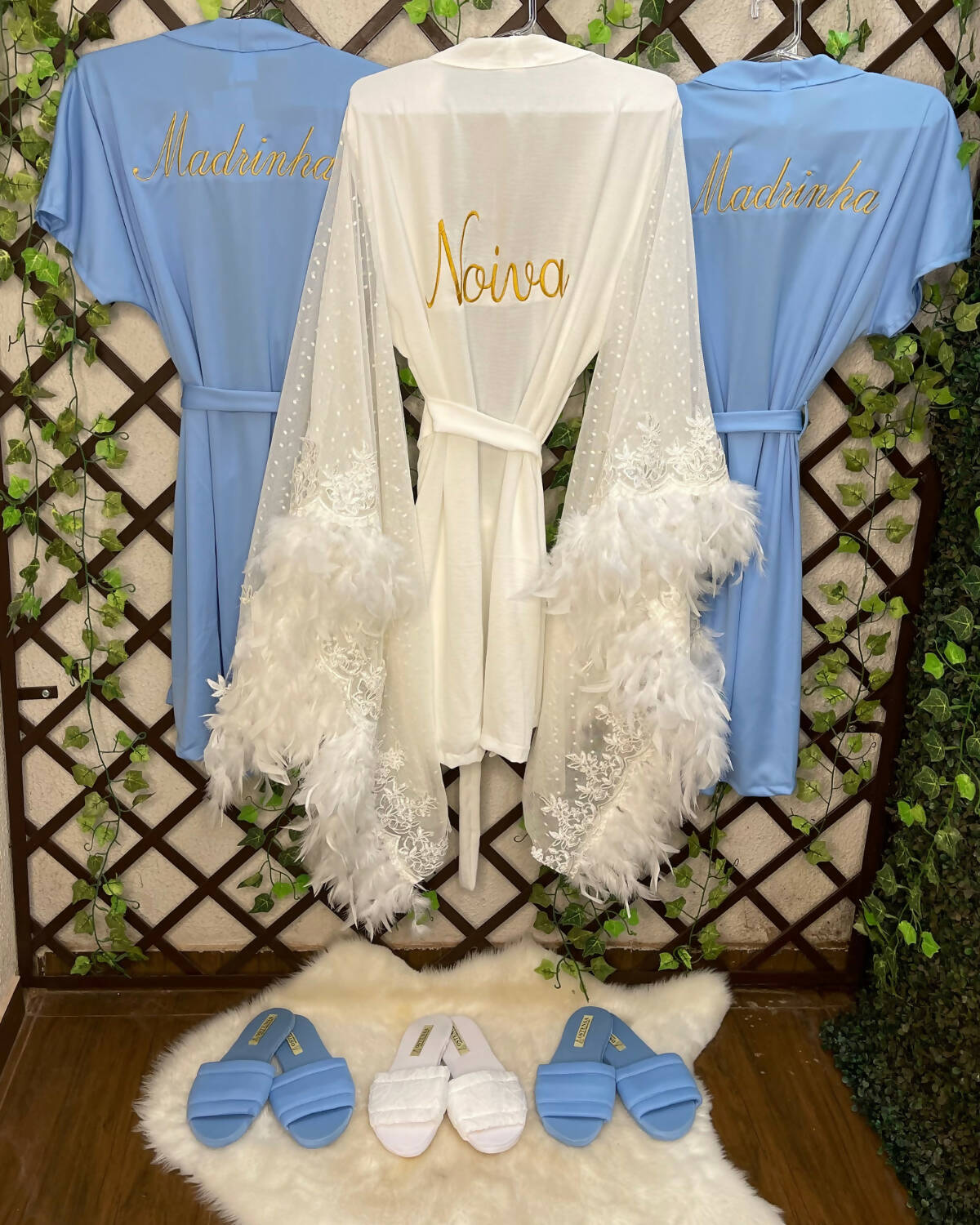 Robe Angel curto de noiva